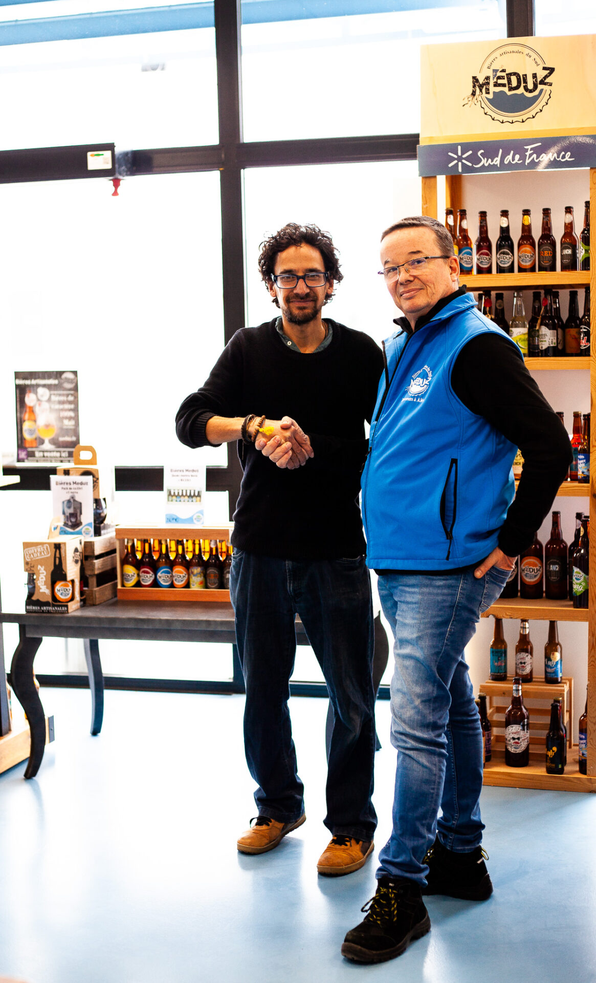 Patrick Vibert avec Bertrand Salvignol à la brasserie Meduz