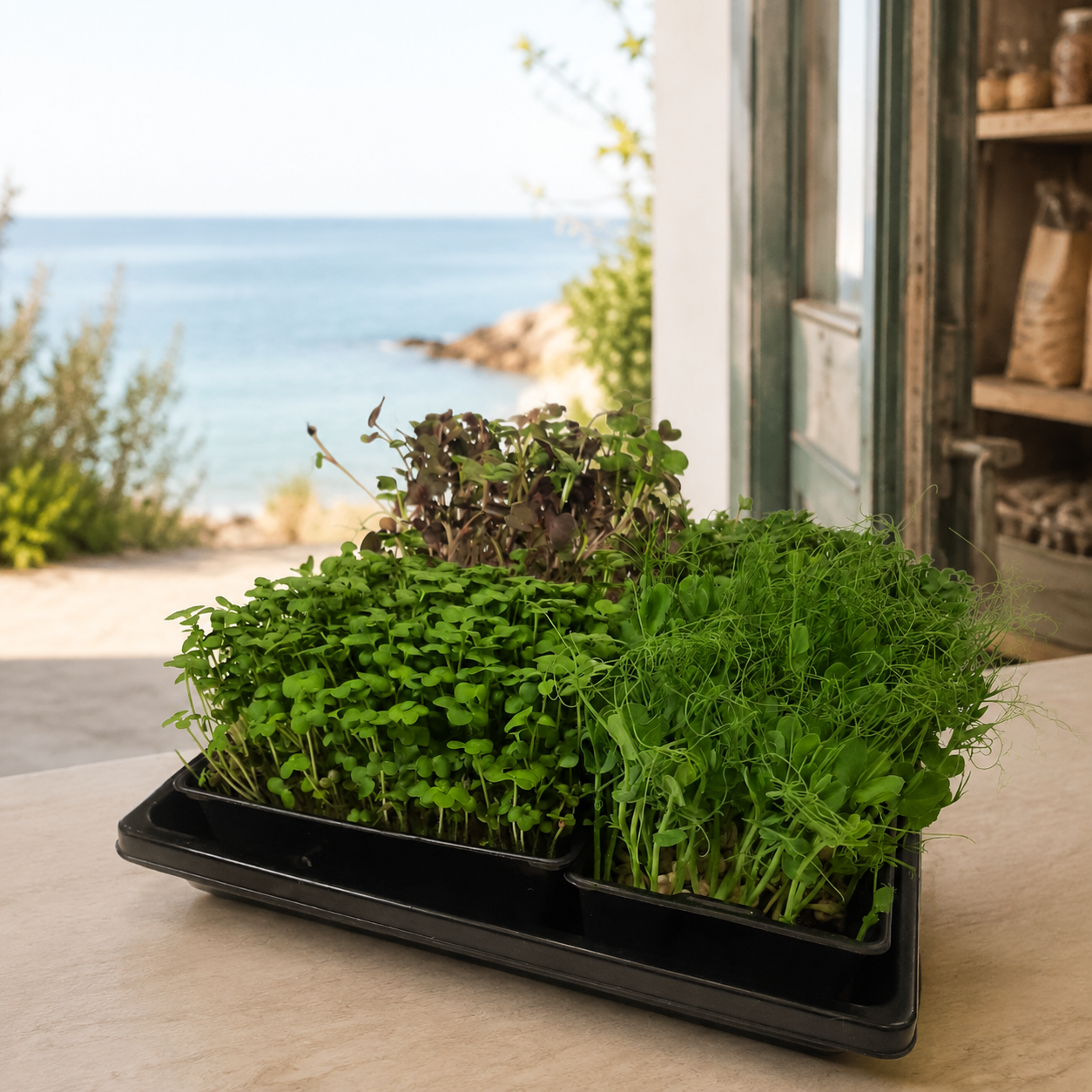 Kit autonomie pour cultiver un mois de micro-pousses à la maison